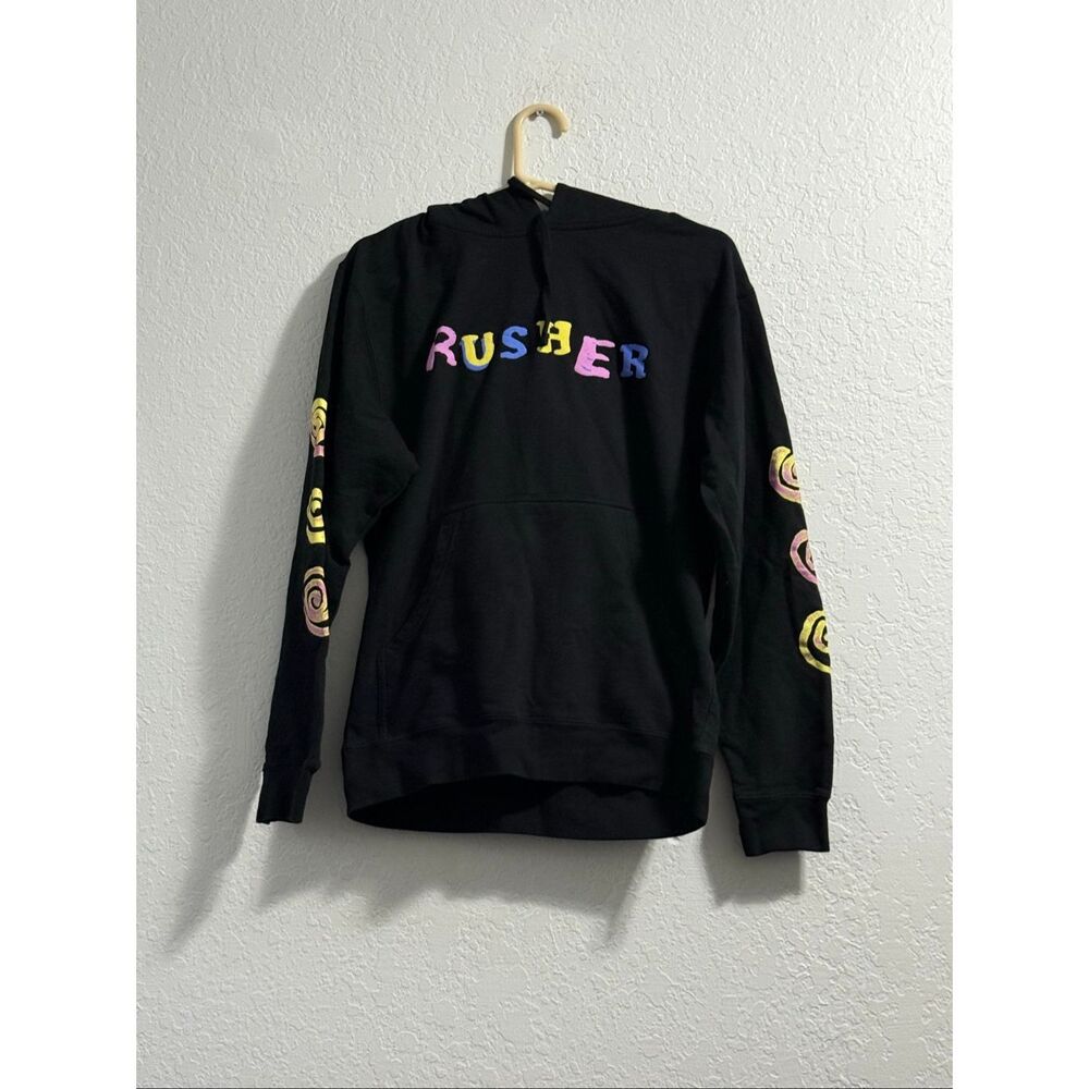 Big Time Rush Rusher Hoodie Black I Love BTR Tour 2024 Adult Sz S Sweatshirt